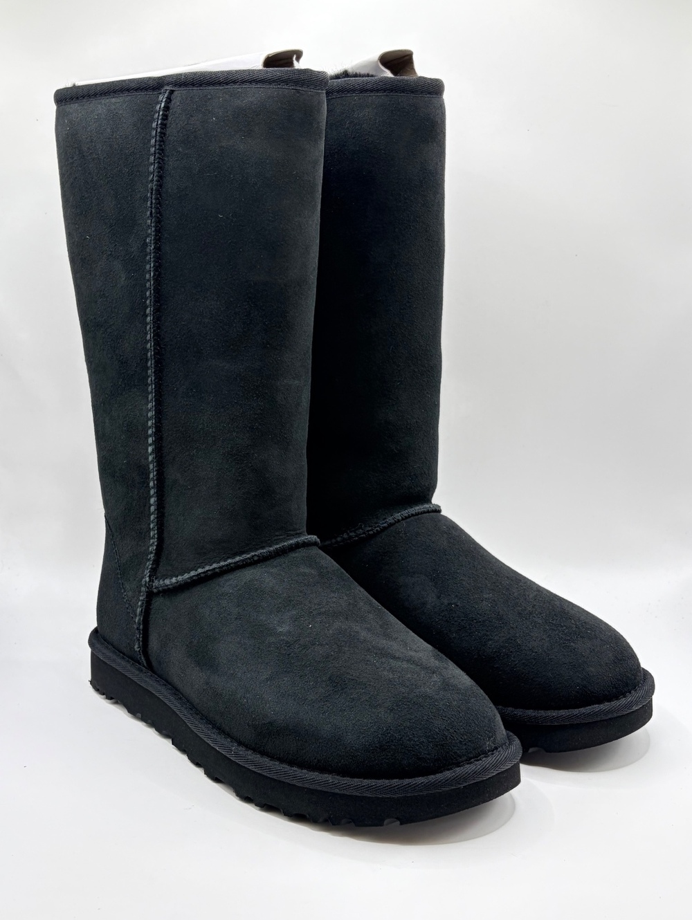 UGG Classic Tall II Women's Boots Black 1016224 Size 7 Sheepskin Winter New